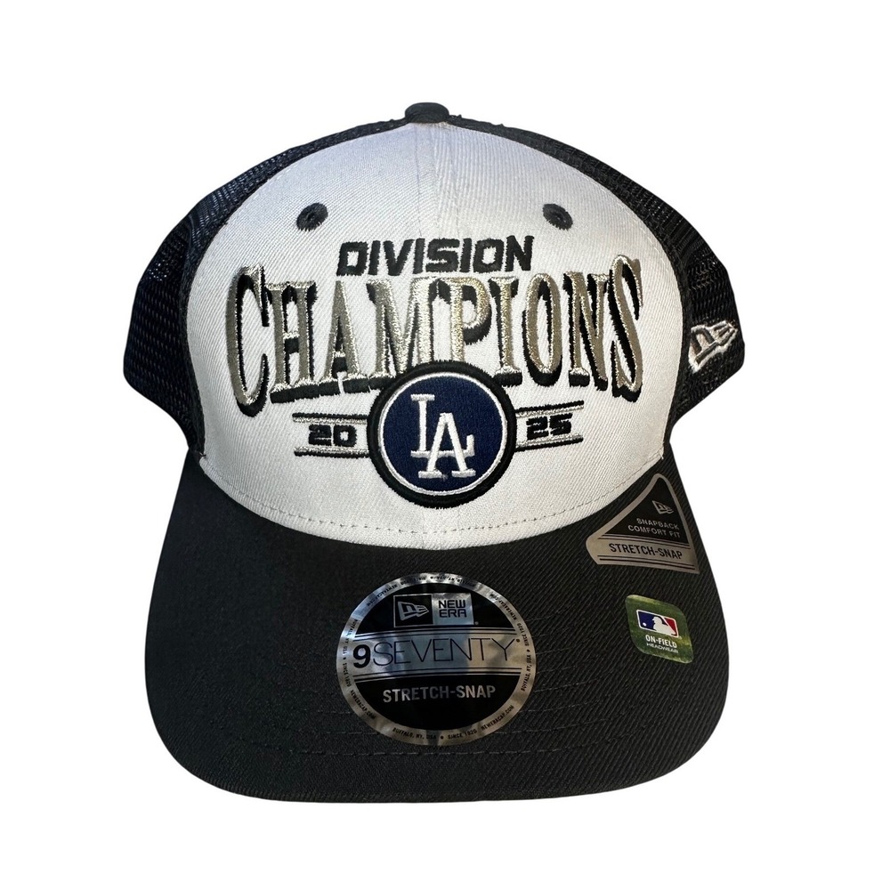 New Era LA Dodgers Division Champions 9Fifty Stretch Snap Trucker Hat Men